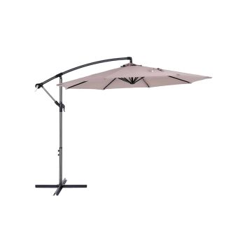Parasol ogrodowy ze stojakiem 300 cm, kolor taupe