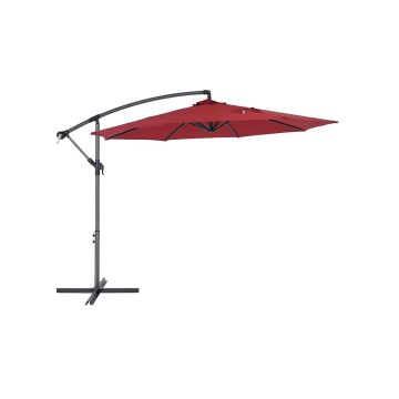 Parasol ogrodowy ze stojakiem 300 cm, czerwony