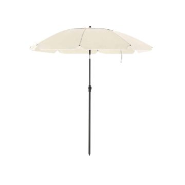 Parasol plażowy beżowy, średnica 160 cm