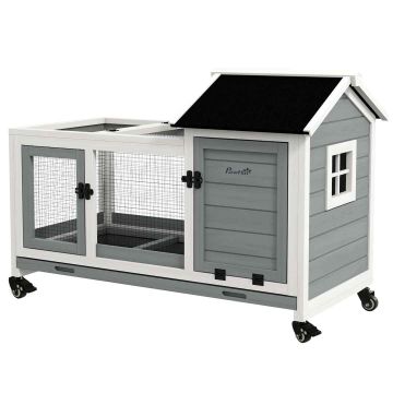 Rodent cage, 2 lockable doors, Grey, 108 × 73.5 × 58 cm