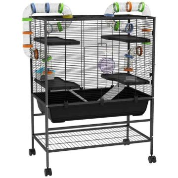 Rodent cage PawHut 109x82x46cm., black