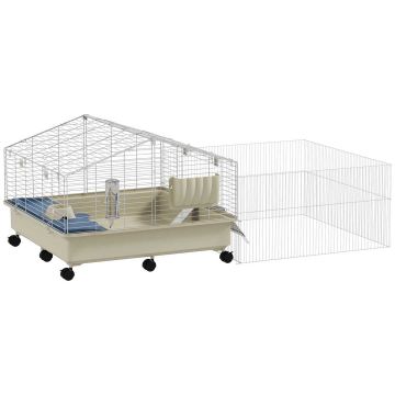 Rodent cage PawHut 173x88x63.5cm., white/beige