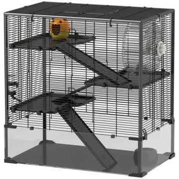 Rodent cage PawHut 78.5x48.5x80cm., black