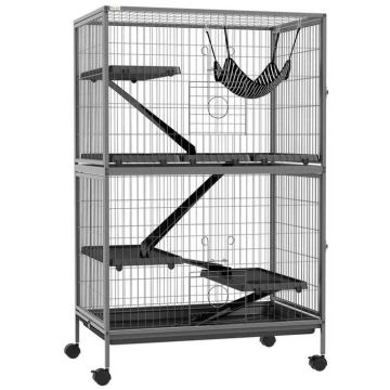 Rodent cage PawHut 80x52x128cm., black