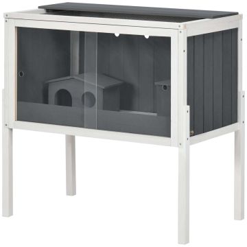Rodent cage PawHut 82x45x81cm., gray/white