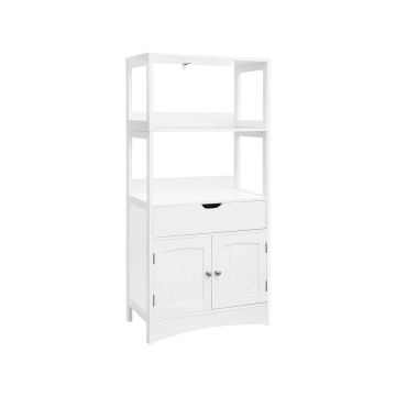 Freestanding cabinet 60 x 32.5 x 122 cm, white