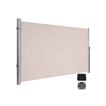 Markiza boczna 1,8 x 3,5 m zwijana, beżowa