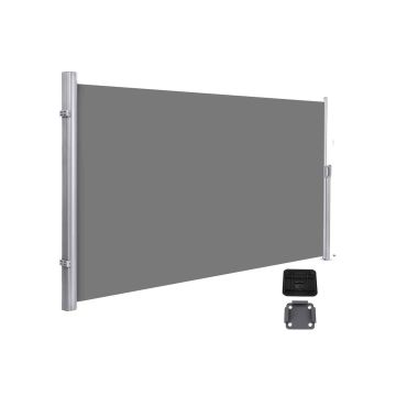 Markiza boczna rozkładana 2 x 3,5 m, szara