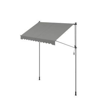 Markiza 120x250x300cm., szara