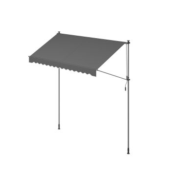 Awning 120x300x300cm., dark gray