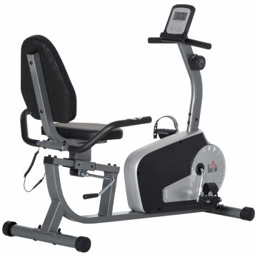 Recumbent exercise machine, 8 resistance levels, 122–137 × 103 × 62 cm