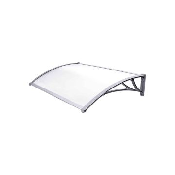 Door canopy 125 x 75 cm, transparent