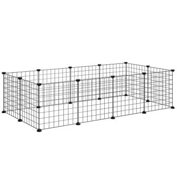 Wybieg dla zwierząt PawHut 106x73x36cm., czarny