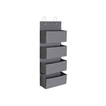 Hanging storage box, 4 levels, grey