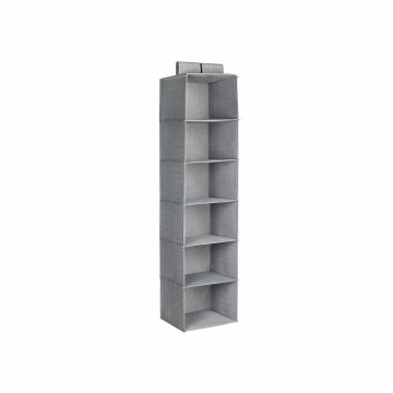 Hanging shelf with 6 compartments