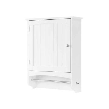 Wall cabinet with towel holder