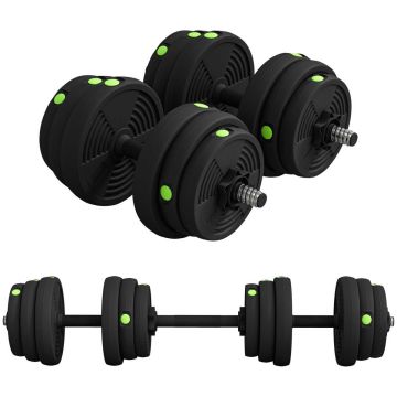 Dumbbell and barbell set, 2 in 1