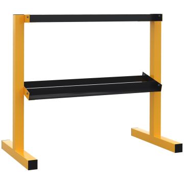 Dumbbell rack Sportnow 92.5x50.5x80.5cm., yellow/black