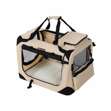 Pet transport bag, size L, beige