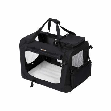 Torba transportowa dla zwierząt, rozmiar XL, czarna