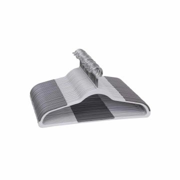 Plastic hanger set 50 pcs., gray