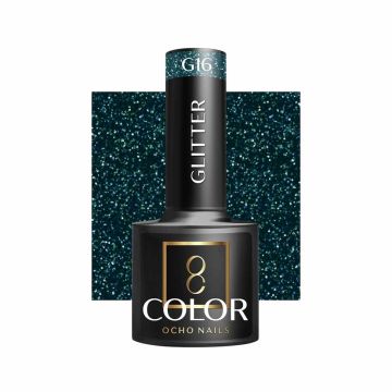 Lakier hybrydowy OCHO NAILS GLITTER G16