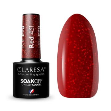 Гибридный лак для ногтей CLARESA RED 431