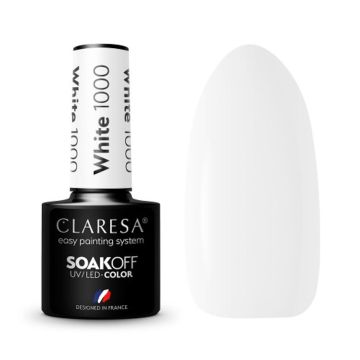 Гибридный лак для ногтей CLARESA WHITE 1000