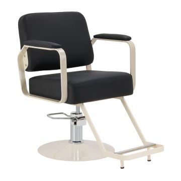 Fotel fryzjerski hydrauliczny Omega Aurora, czarny, 49-59 cm