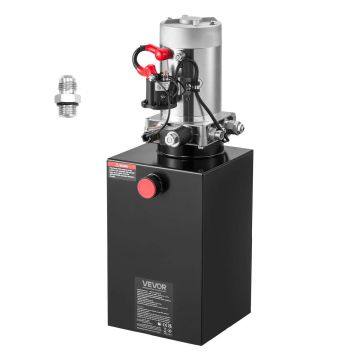 Hydraulic power unit VEVOR TDDC12V-1.6KW-D-10L, single-acting
