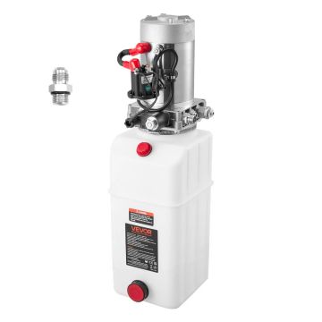 Agregat hydrauliczny VEVOR TDDC12V-1.6KW-D-6L, jednostronnego działania, 6 l, 550 × 200 × 190 mm
