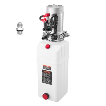 Agregat hydrauliczny VEVOR TDDC12V-1.6KW-D-8L, jednostronny, 8 l, 64,5 × 18,5 × 19 cm