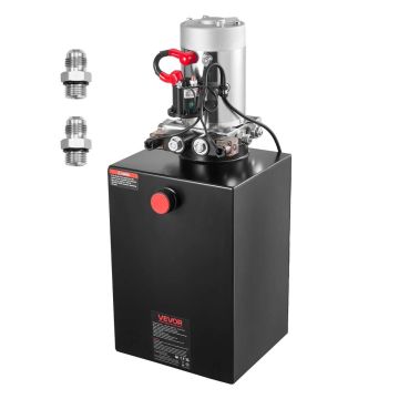 Hydraulic power pack VEVOR TDDC12V-1.6KW-S-20L, Double acting, 600 × 250 × 245 mm