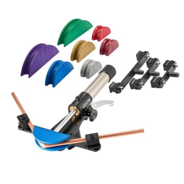 Zestaw do gięcia rur hydraulicznych VEVOR HHW-22B, 7 matryc, 51 × 38 × 11,5 cm