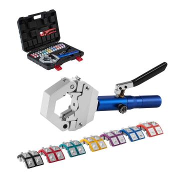 Zaciskarka do węży hydraulicznych VEVOR LD-71500, 7 matryc