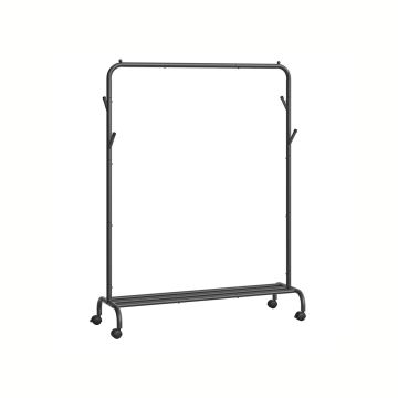 Clothes rack on wheels 41x103.5x155cm., black