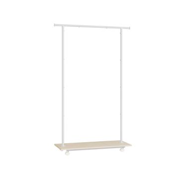 Clothes rack 35x98.5x160.3cm., white/light brown