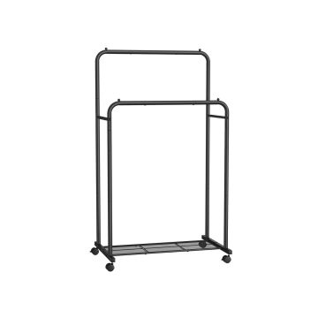 Clothes rack 92.5x59.5x158cm., black
