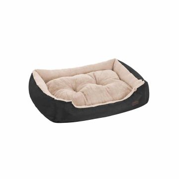 Dog bed with black cover
