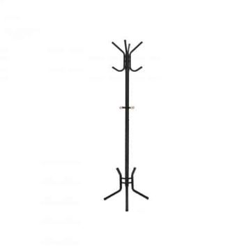 Black metal hat stand 176 cm