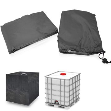 Ochraniacz zbiornika na wodę IBC Bituxx, 1000 l, czarny, 120 × 100 × 110 cm