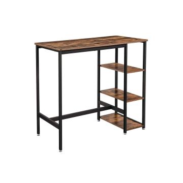 Bar table 109 x 60 x 100 cm., brown