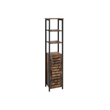 Wysoka szafka LSC37BX 37 x 30 x 167 cm, brązowo-czarna