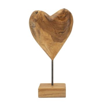 Dobu interior sculpture, heart-shaped, 20 × 37 × 12 cm