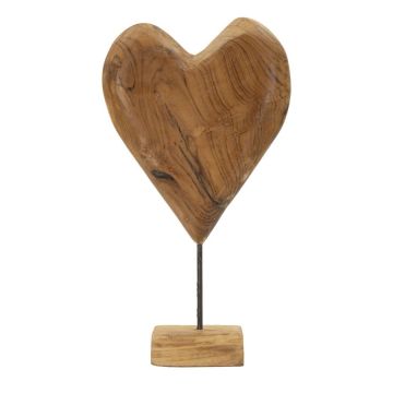 Dobu interior sculpture, heart-shaped, 25 × 45 × 12 cm