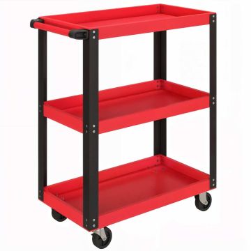 Tool trolley, 3 shelves, 70.5 × 82.5 × 35 cm