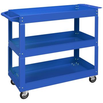 Tool trolley, 3 tiers, Blue, 83 × 76 × 35.3 cm