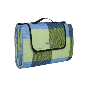 Ocieplany koc piknikowy / narzuta XL 195x150 cm