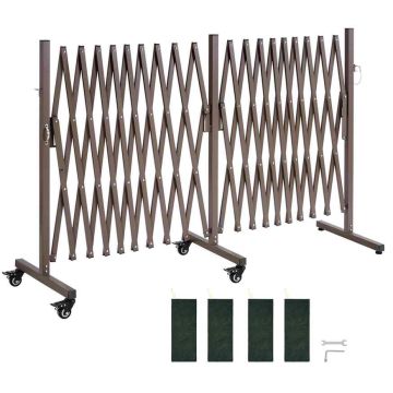 Rozkładana bariera bezpieczeństwa VEVOR XSJ-S-0005, podwójna, 617–6030 × 470 × 1020 mm