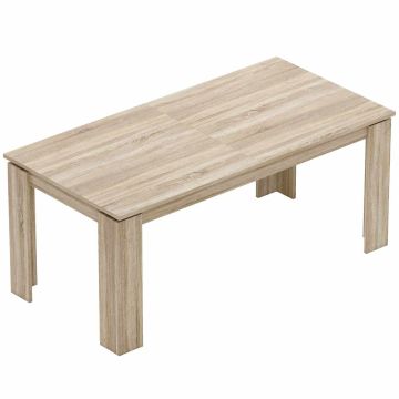 Extendable dining table Space Master, 6-10 seats, Oak, 180-260 × 90 × 76.6 cm